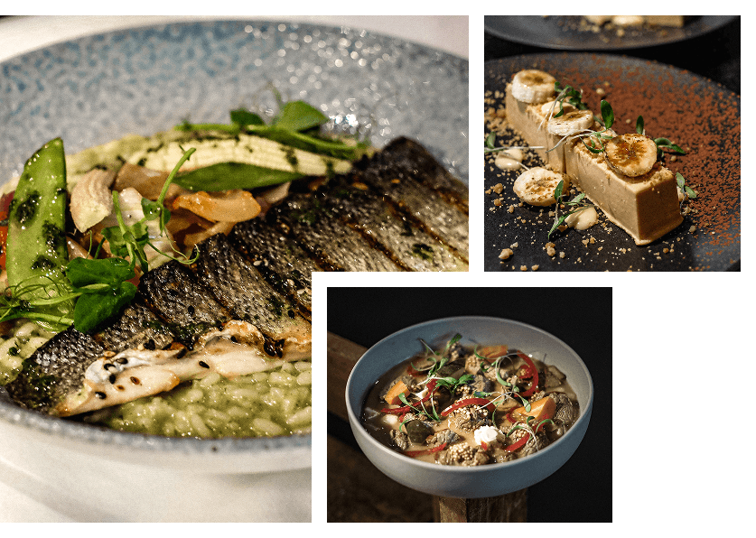 Prato principal do restaurante